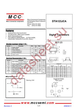 DTA123JCA-TP datasheet  
